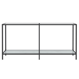 Weißer Konsolentisch aus Hartglas, 160 cm