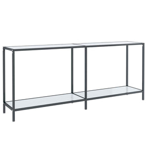 Weißer Konsolentisch aus Glas, 180 cm