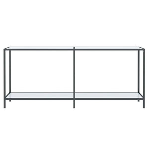 Weißer Konsolentisch aus Glas, 180 cm