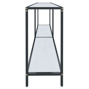 Weißer Konsolentisch aus Glas, 180 cm