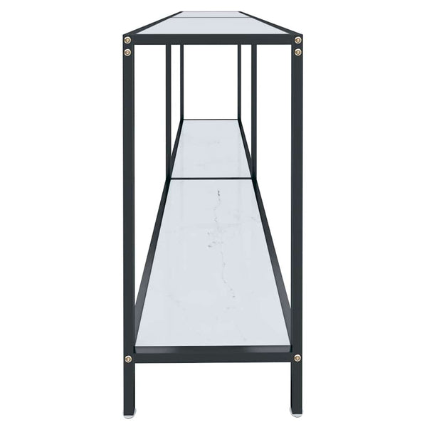 Weißer Konsolentisch aus Glas, 180 cm