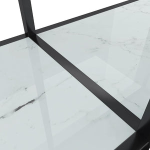 Weißer Konsolentisch aus Glas, 180 cm
