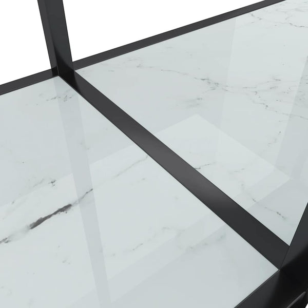 Weißer Konsolentisch aus Glas, 180 cm