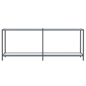 Weißer Konsolentisch Hartglas, 200 cm