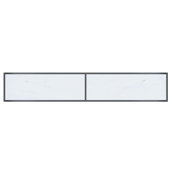 Weißer Konsolentisch Hartglas, 200 cm