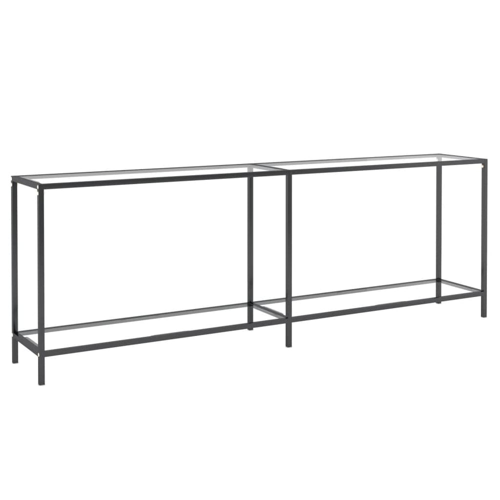 Transparenter Konsolentisch aus Glas, 220 cm