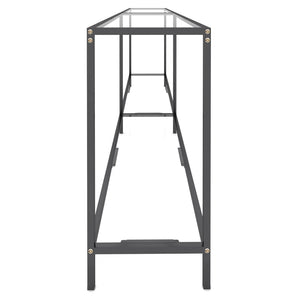 Transparenter Konsolentisch aus Glas, 220 cm