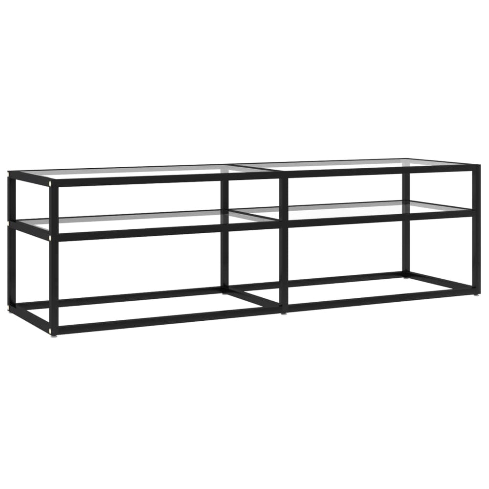 TV-Schrank Transparent Hartglas 140 cm