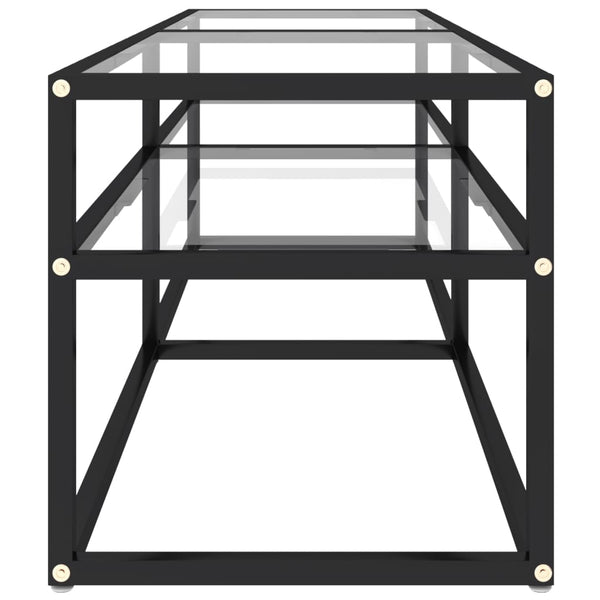 TV-Schrank Transparent Hartglas 140 cm