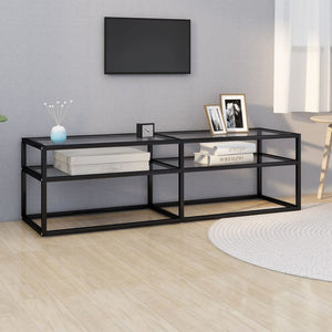 TV-Schrank Transparent Hartglas 140 cm