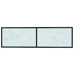 TV-Schrank Weiß Marmor-Optik 140 cm