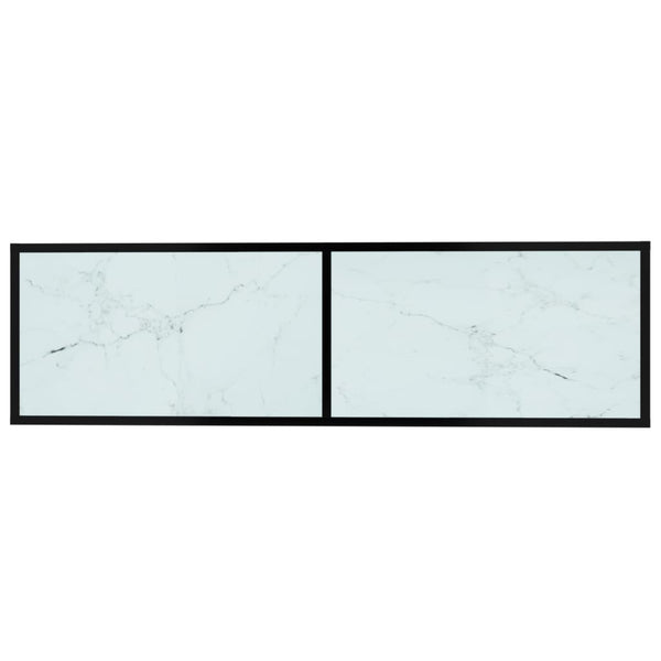 TV-Schrank Weiß Marmor-Optik 140 cm