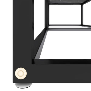 TV-Schrank Schwarz Marmor Optik 140cm