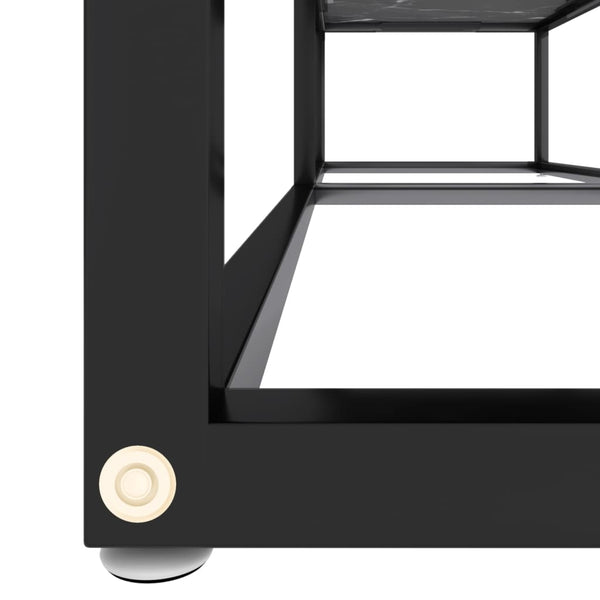 TV-Schrank Schwarz Marmor Optik 140cm