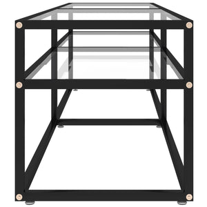 TV-Schrank Transparent 160 cm Hartglas
