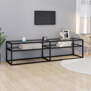 TV-Schrank Transparent 160 cm Hartglas