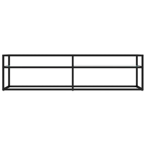 TV-Schrank Weiß Marmor Optik 160 cm