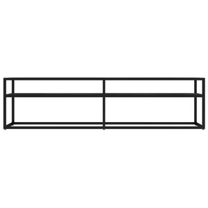TV-Schrank Schwarz Marmor-Optik 160 cm