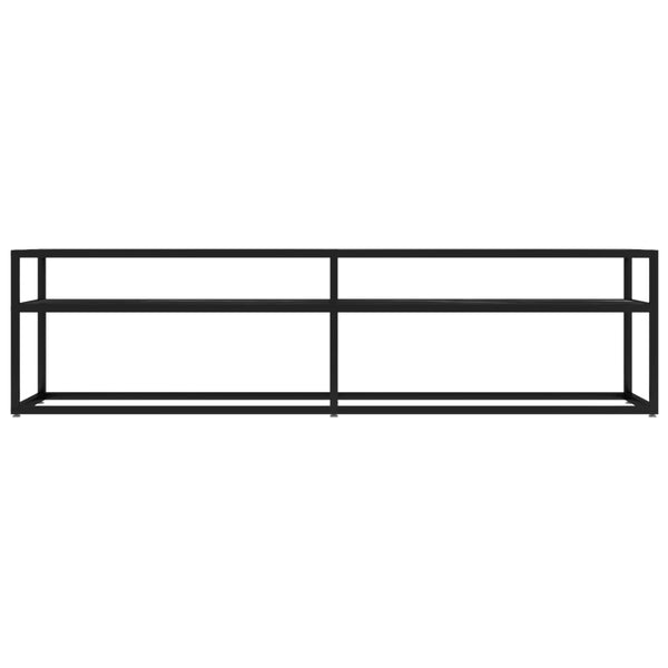 TV-Schrank Schwarz Marmor-Optik 160 cm