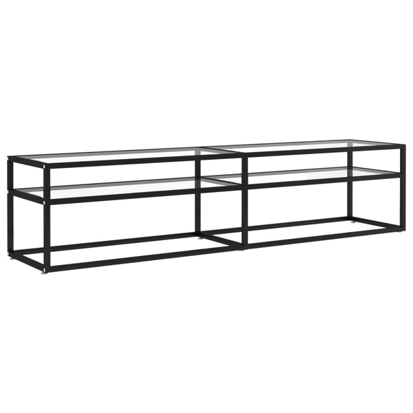 TV-Schrank Transparent Hartglas 180 cm