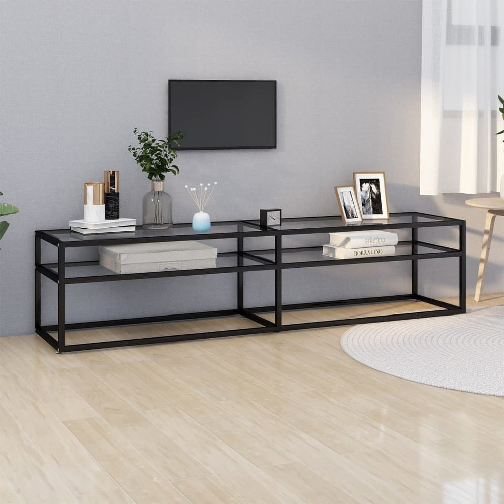 TV-Schrank Transparent Hartglas 180 cm