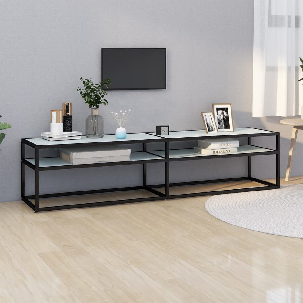 TV-Schrank Weiß Marmor Optik, 180 cm