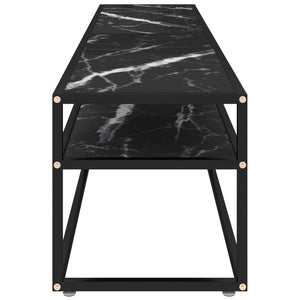 TV-Schrank Schwarz Marmor-Optik 180 cm