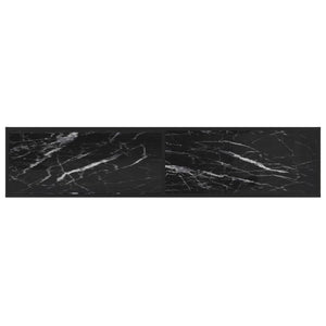 TV-Schrank Schwarz Marmor-Optik 180 cm