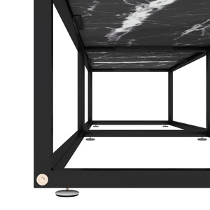 TV-Schrank Schwarz Marmor-Optik 180 cm