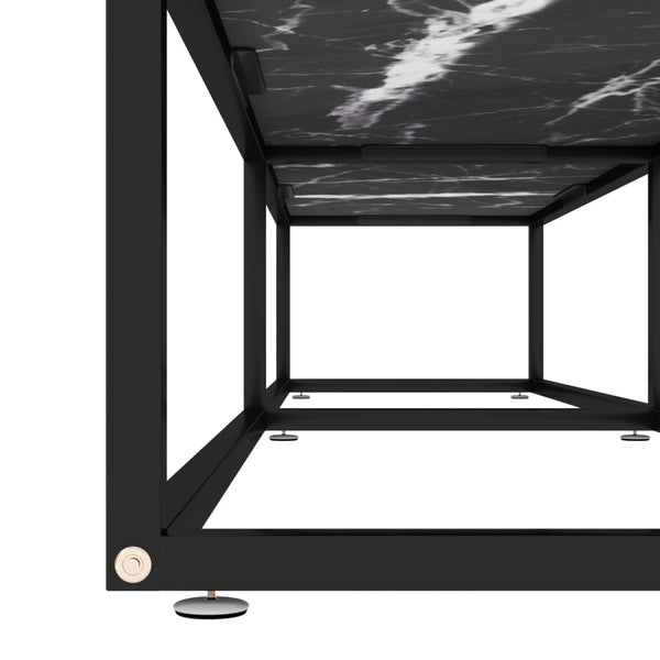 TV-Schrank Schwarz Marmor-Optik 180 cm