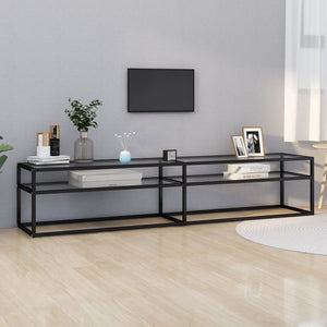 TV-Schrank Transparent Hartglas 200 cm