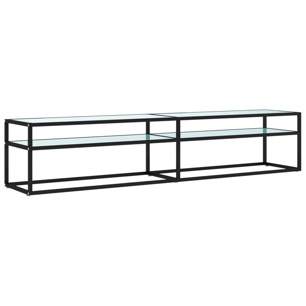TV-Schrank Weiß Marmor-Optik, 200 cm