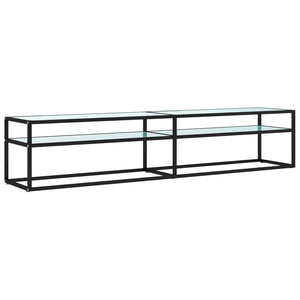 TV-Schrank Weiß Marmor-Optik, 200 cm