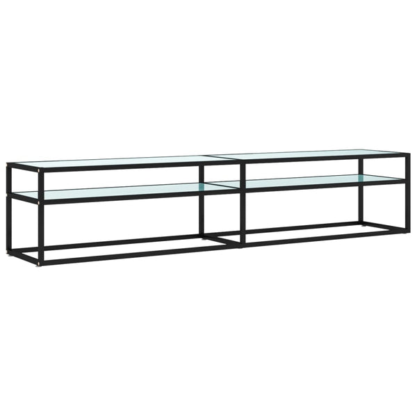 TV-Schrank Weiß Marmor-Optik, 200 cm