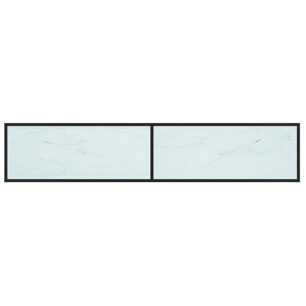 TV-Schrank Weiß Marmor-Optik, 200 cm