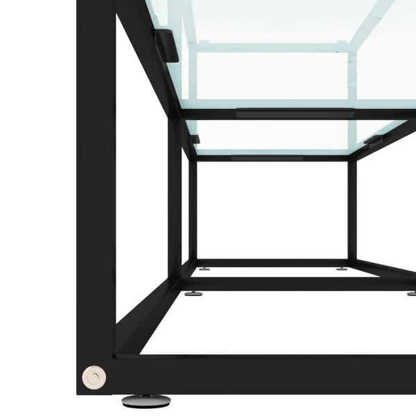 TV-Schrank Weiß Marmor-Optik, 200 cm