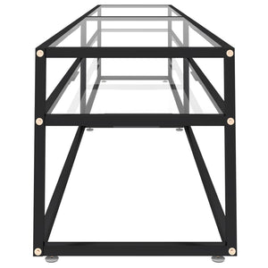 TV-Schrank Transparent Hartglas 220 cm