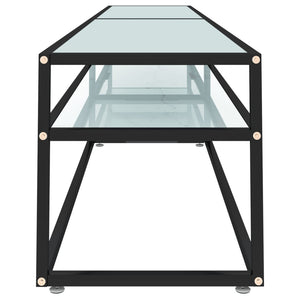 TV-Schrank Weiß Marmor Optik, 220 cm