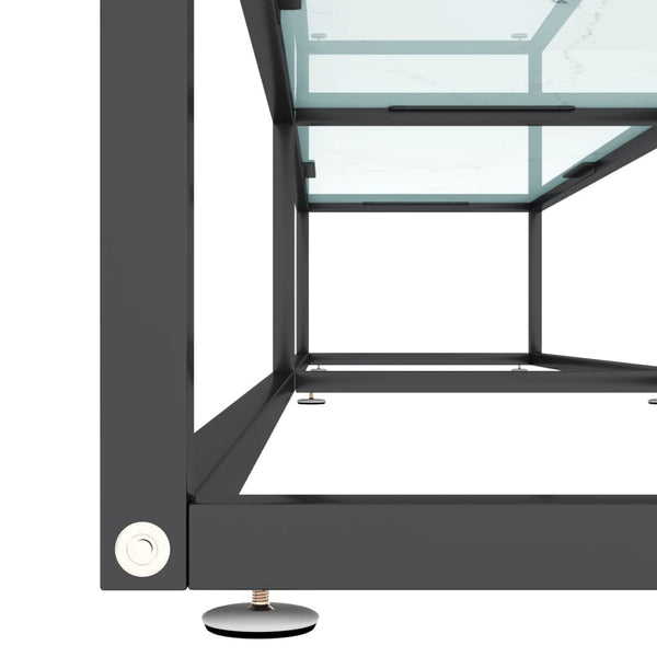 TV-Schrank Weiß Marmor Optik, 220 cm