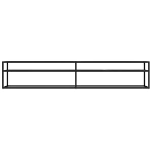 TV-Schrank Schwarz Marmor-Optik 220 cm
