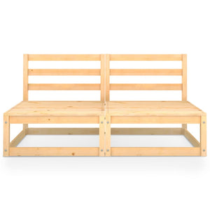 2-Sitzer-Gartensofa Kiefer Massivholz