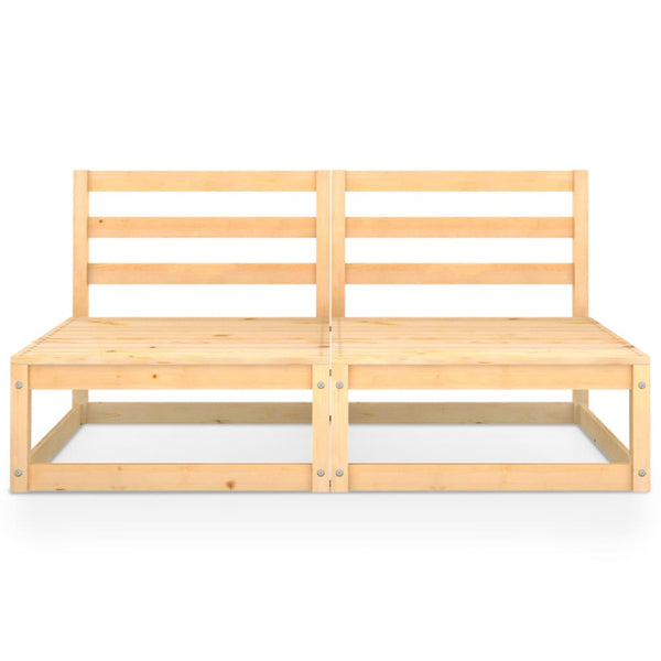2-Sitzer-Gartensofa Kiefer Massivholz
