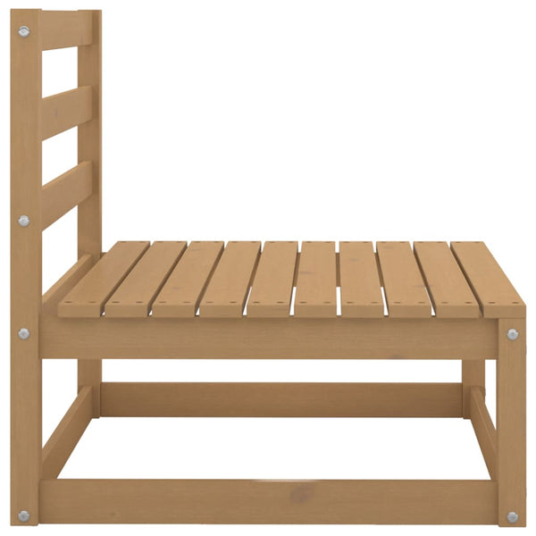 3-tlg. Garten-Lounge-Set Honigbraun Massivholz Kiefer