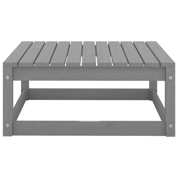 4-tlg. Garten-Lounge-Set Grau Massivholz Kiefer
