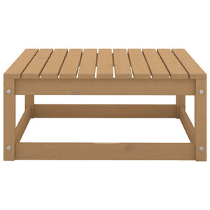 6-tlg. Garten-Lounge-Set Honigbraun Massivholz Kiefer