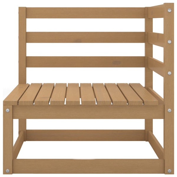 vidaXL Salon de jardin 8 pcs marron miel Bois de pin massif