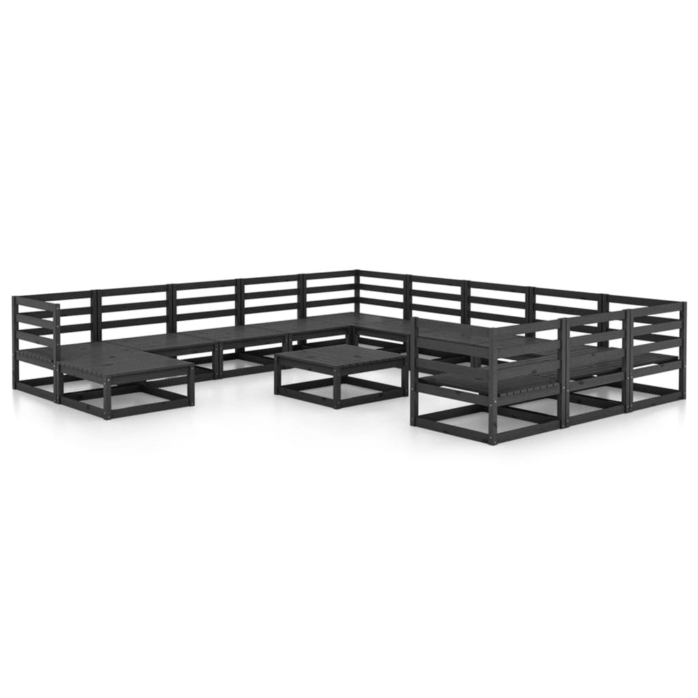 vidaXL Salon de jardin 13 pcs en pin massif