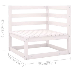 6-tlg. Garten-Lounge-Set Massivholz Kiefer
