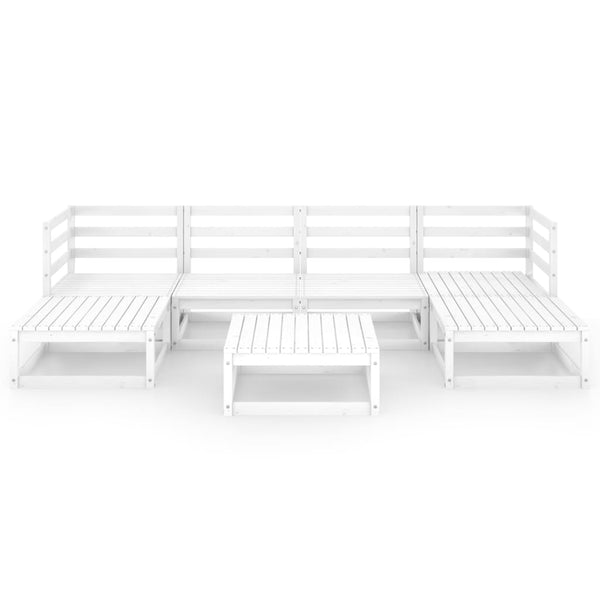 7-tlg. Garten-Lounge-Set Massivholz Kiefer