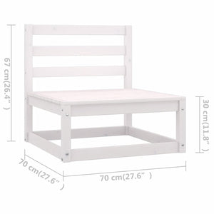 7-tlg. Garten-Lounge-Set Massivholz Kiefer